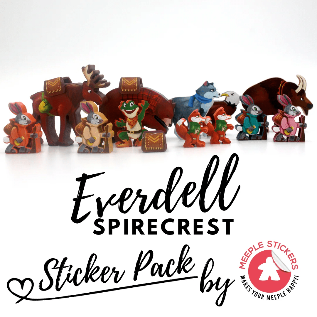 MeepleStickers Samolepky pro Everdell Spirecrest