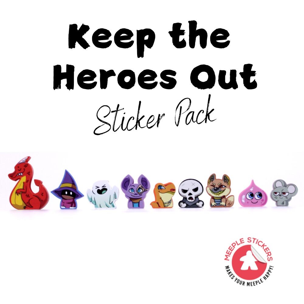MeepleStickers Samolepky pro Příšeří: Hrdinům vstup zakázán