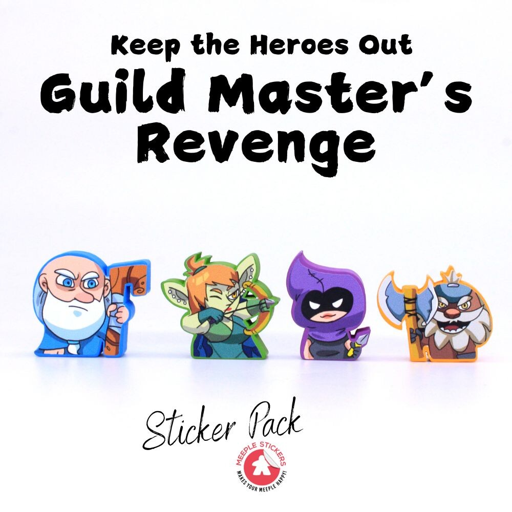 MeepleStickers Samolepky pro Keep the Heroes out! -Guild Master's Revenge