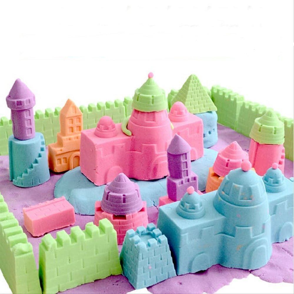 4L Kinetický písek 2 kg - MIX barev + formičky zdarma