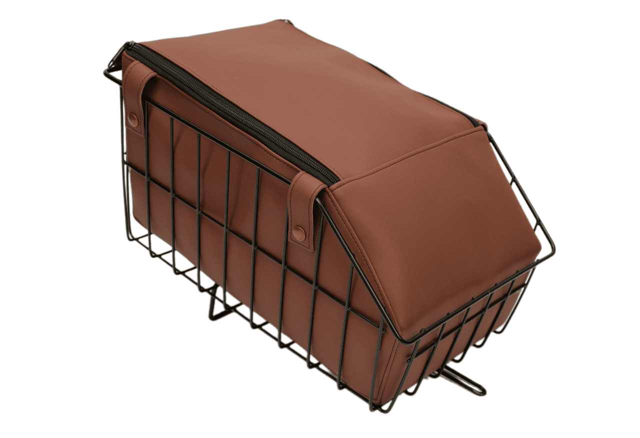 MOTOMAX, s.r.o. Box zadního košíku BABETTA 210, 225 - hnědá koženka 