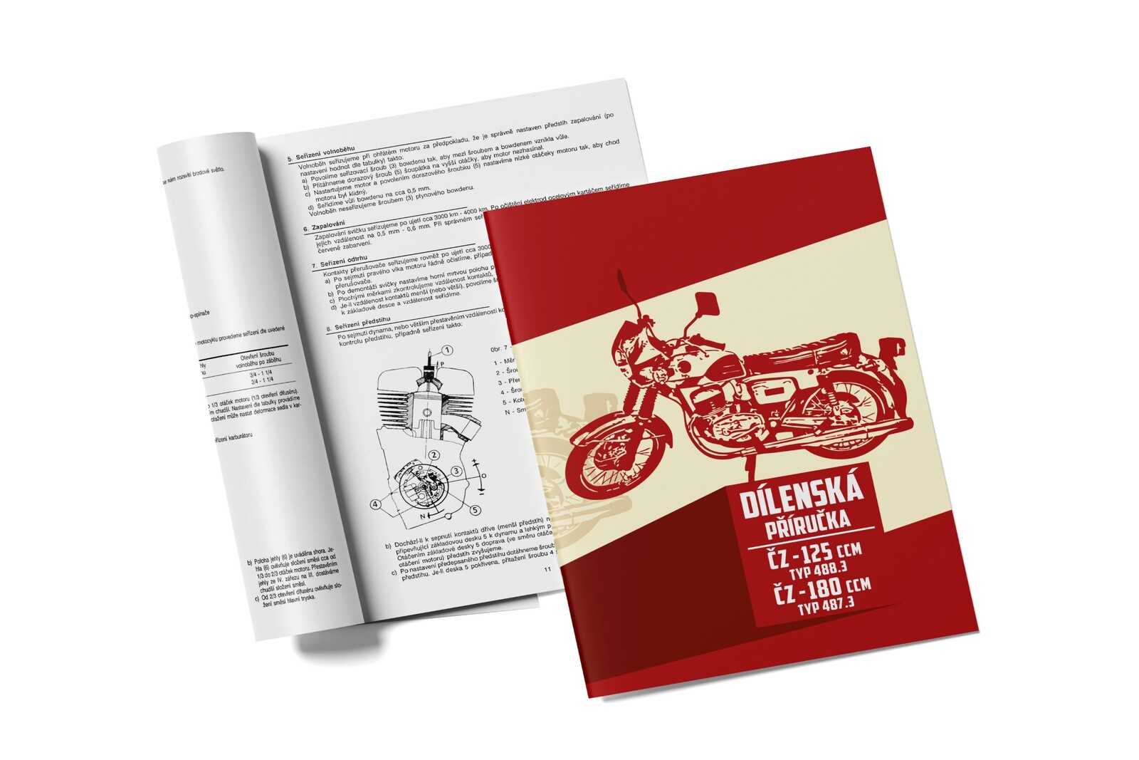 Dílenská příručka ČZ 125, 180 - 488.3, 487.3  *M