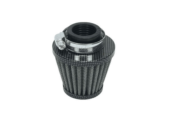 Vzduchový filtr ocel. rovný - otvor 28mm 70x50x80 JAWA 50 - 20, 21, 23 - carbon