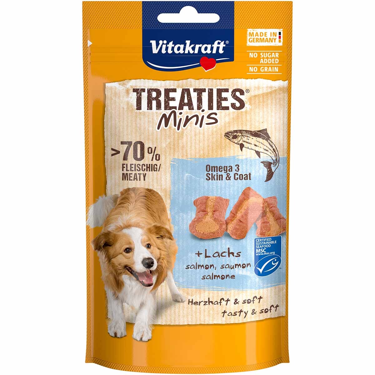 Vitakraft Treaties Minis losos a omega-3 4× 48 g