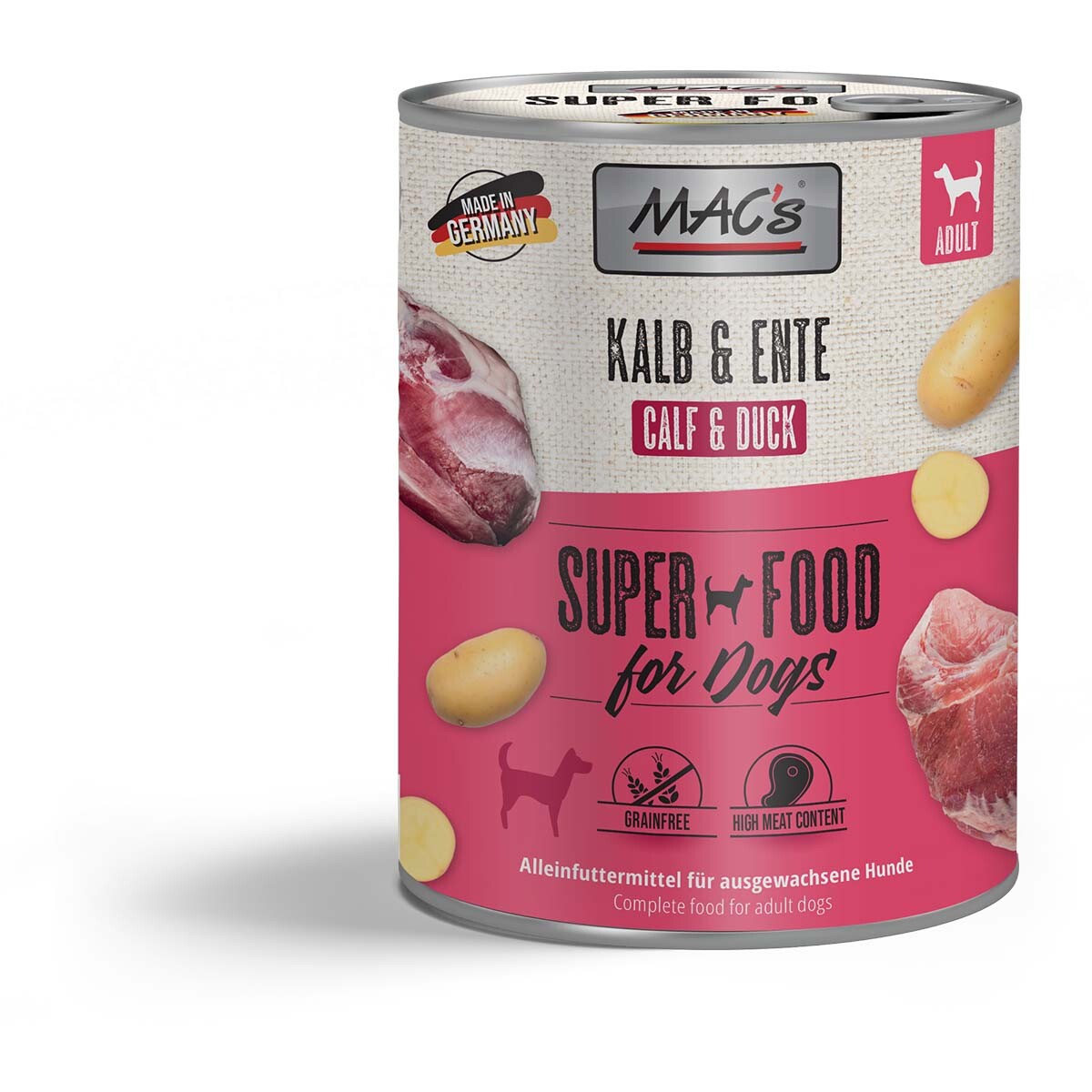MAC's Dog telecí a kachna 24 × 800 g