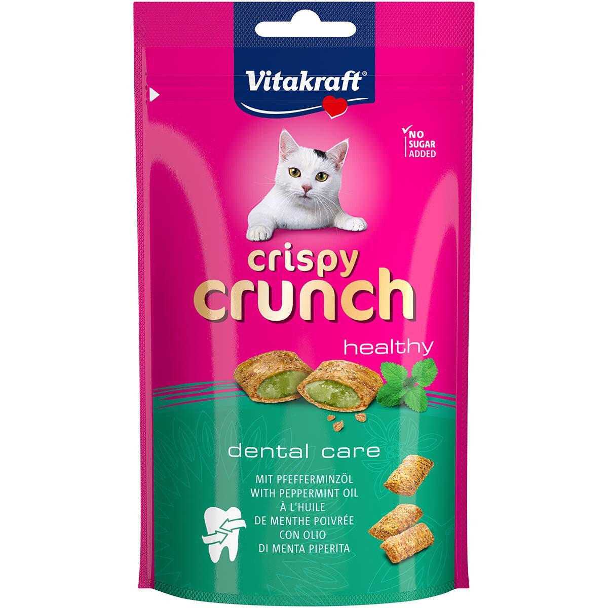 Vitakraft Crispy Crunch Dental s mátovým olejem 4 × 60 g
