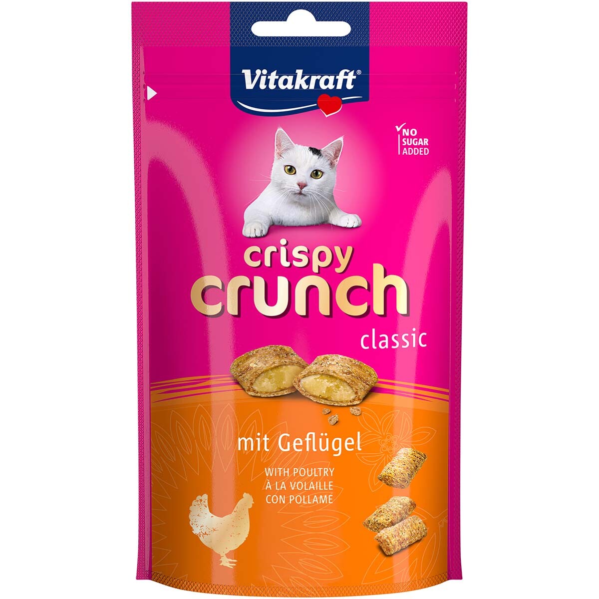 Vitakraft Crispy Crunch s drůbežím 4 × 60 g