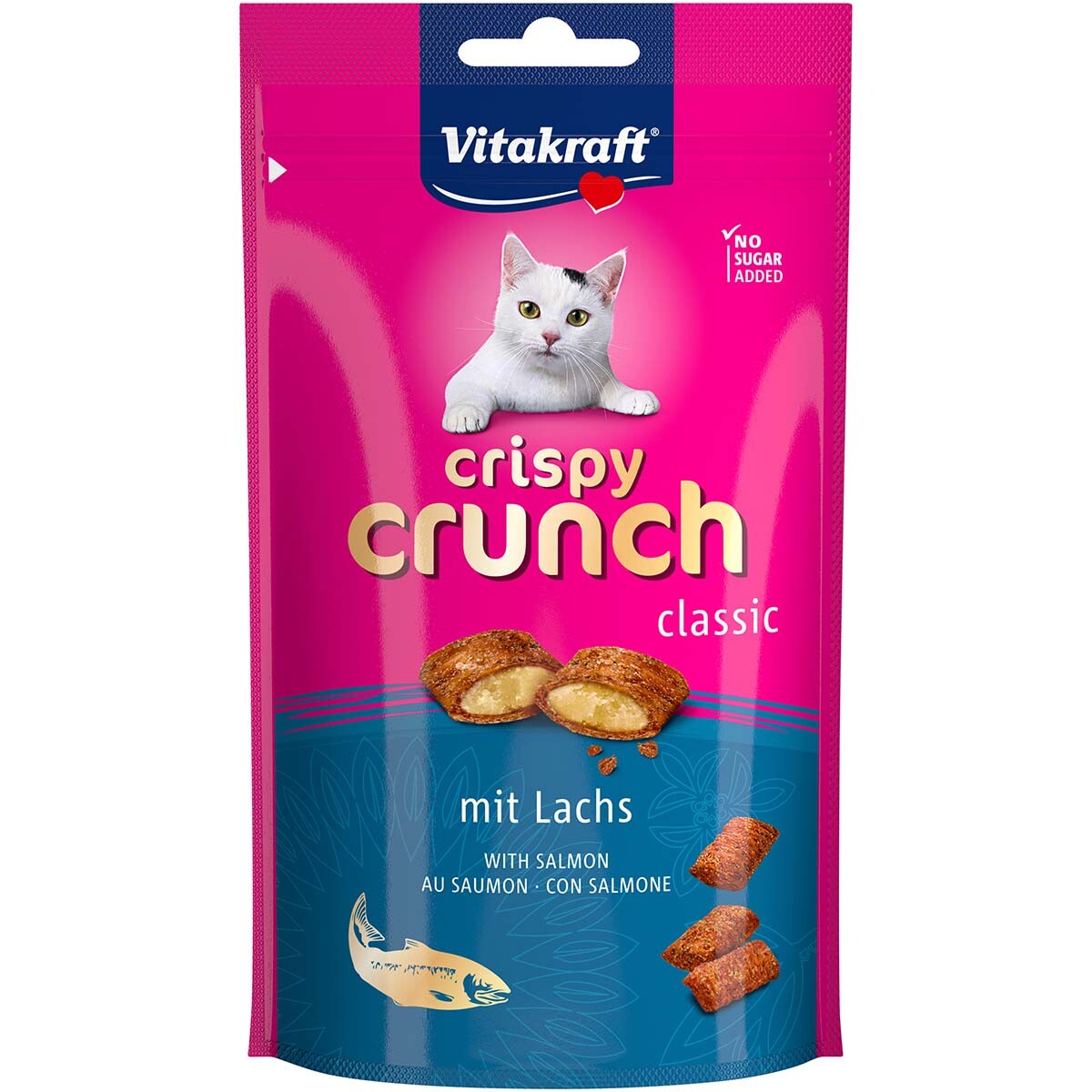 Vitakraft Crispy Crunch s lososem 4x60g
