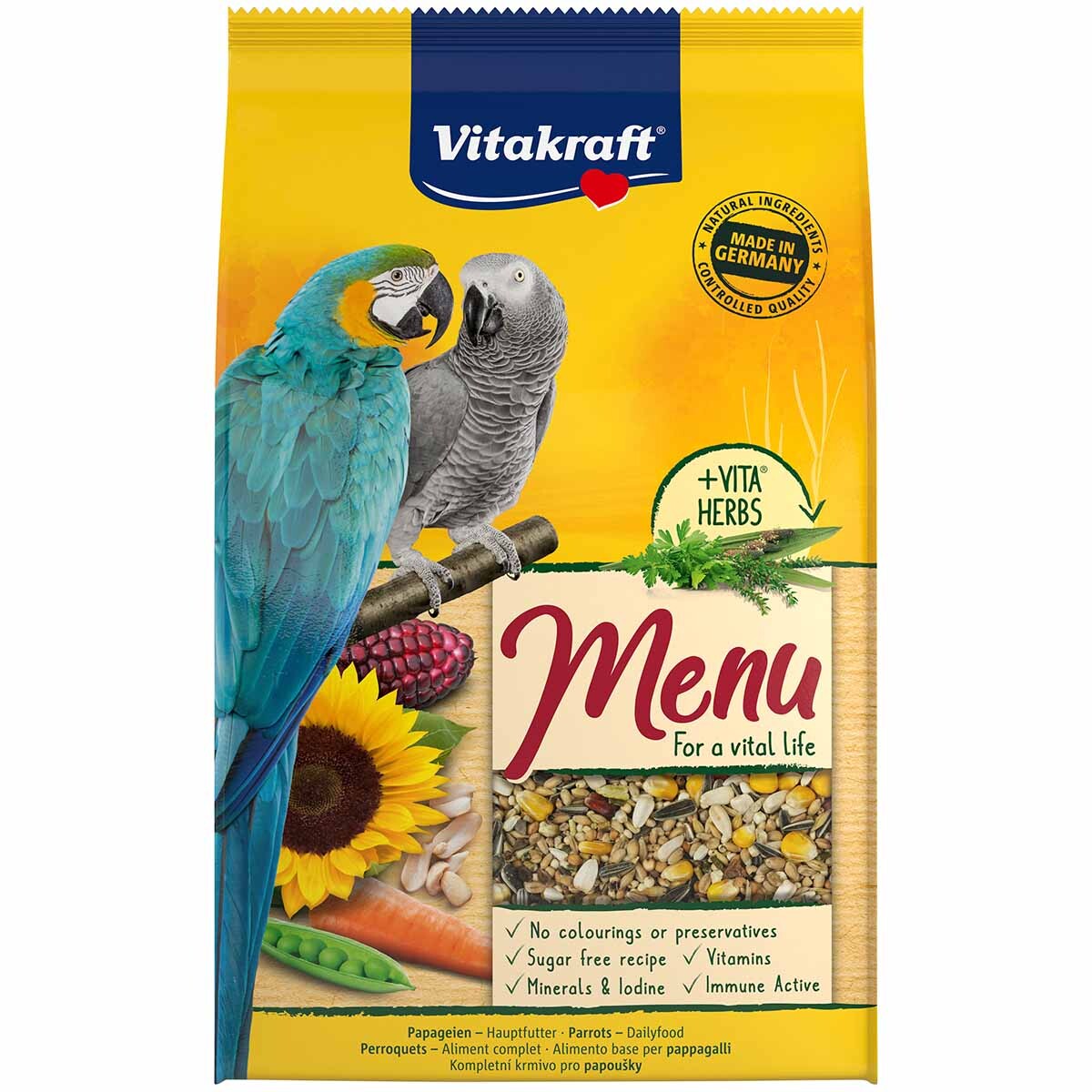 Vitakraft menu pro papoušky 2 × 3 kg