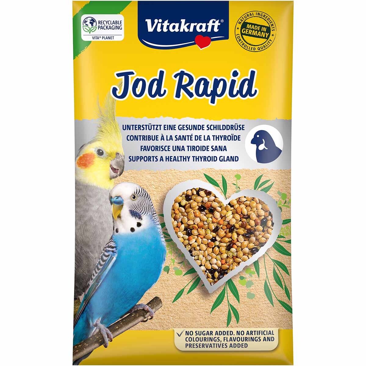Vitakraft krmivo pro malé papoušky Jod Rapid 5× 20 g