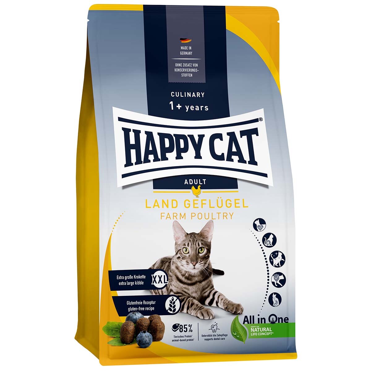 Happy Cat Culinary Adult venkovská drůbež 2 × 10 kg