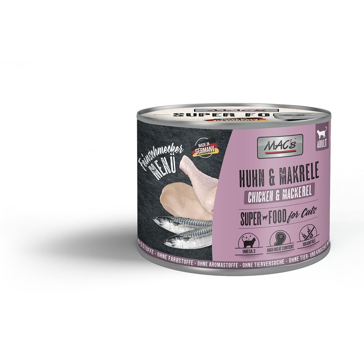 MAC's Cat labužnické menu s kuřetem a makrelou 6× 200 g