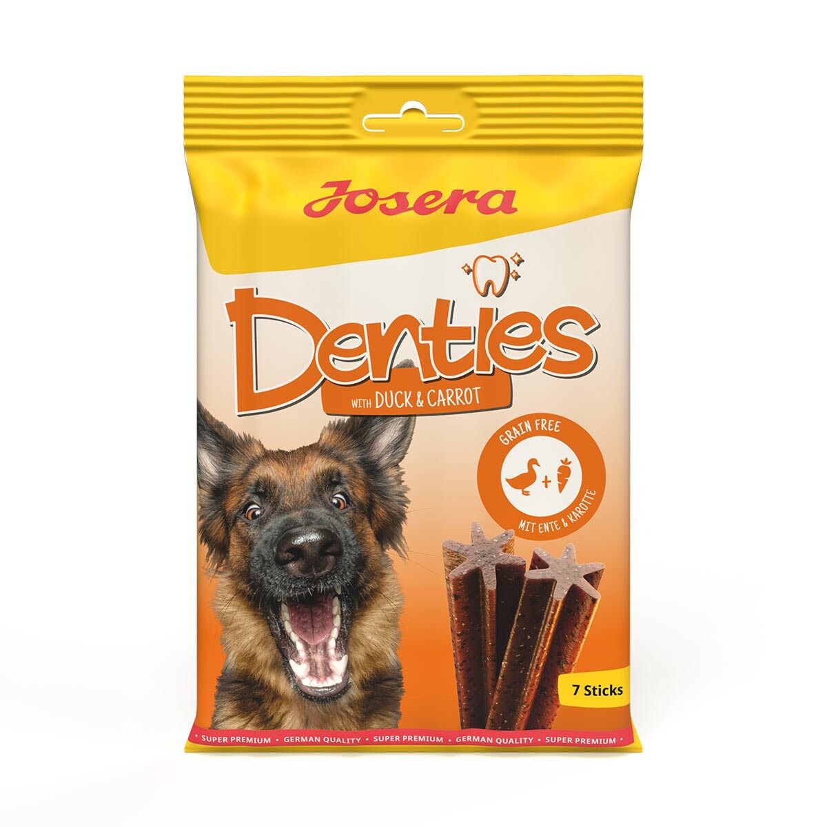 Josera Denties kachna a mrkev 7 × 180 g