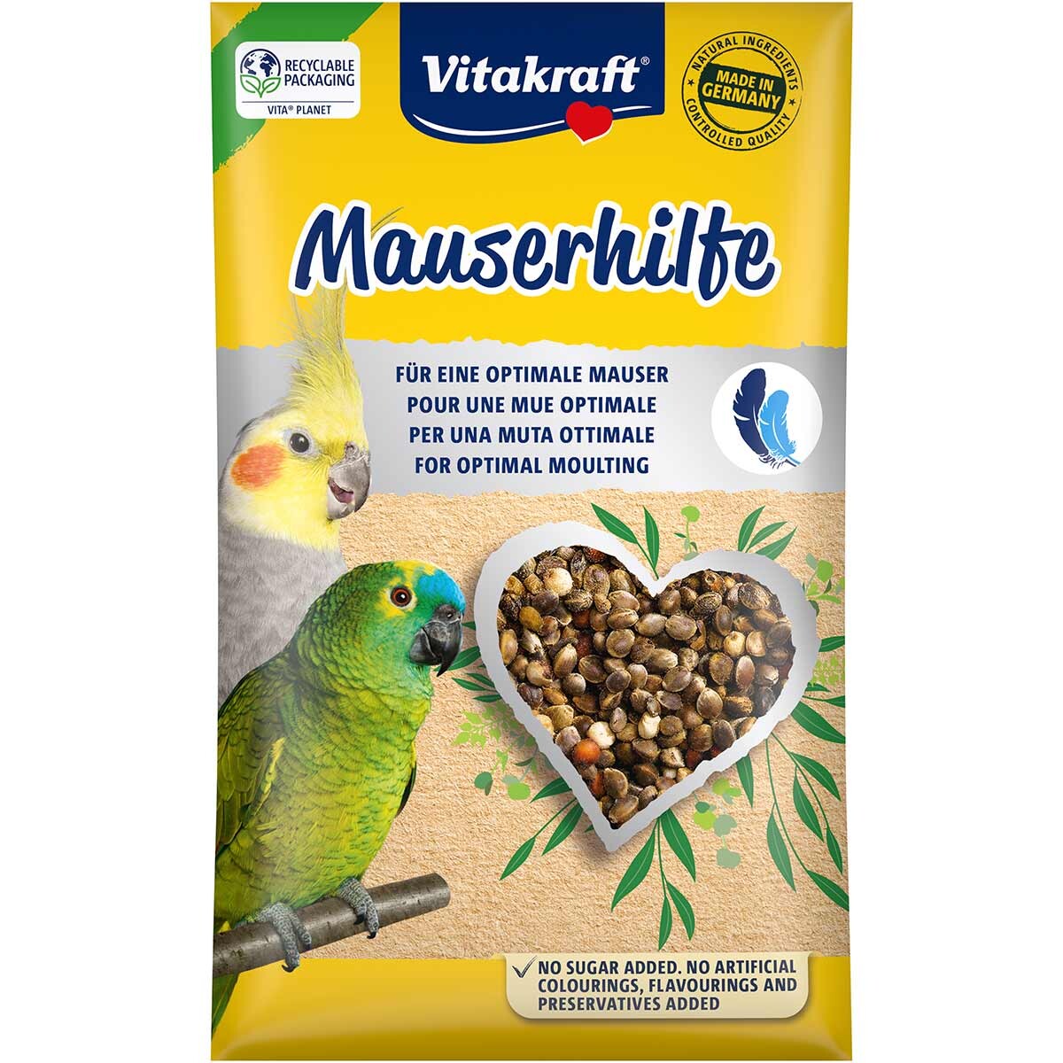 Vitakraft Mauserhilfe krmivo pro papoušky a andulky 5× 20 g
