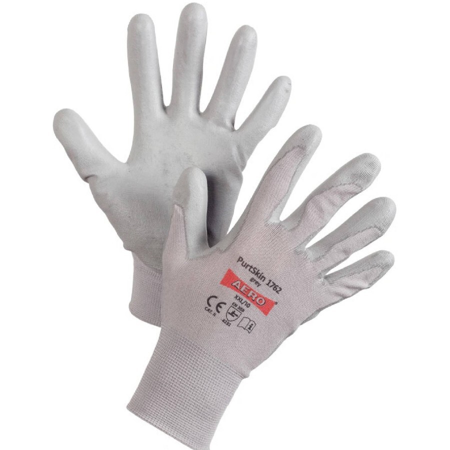 Pracovní rukavice Aero PurtSkin 1762 grey Rozměr: XS