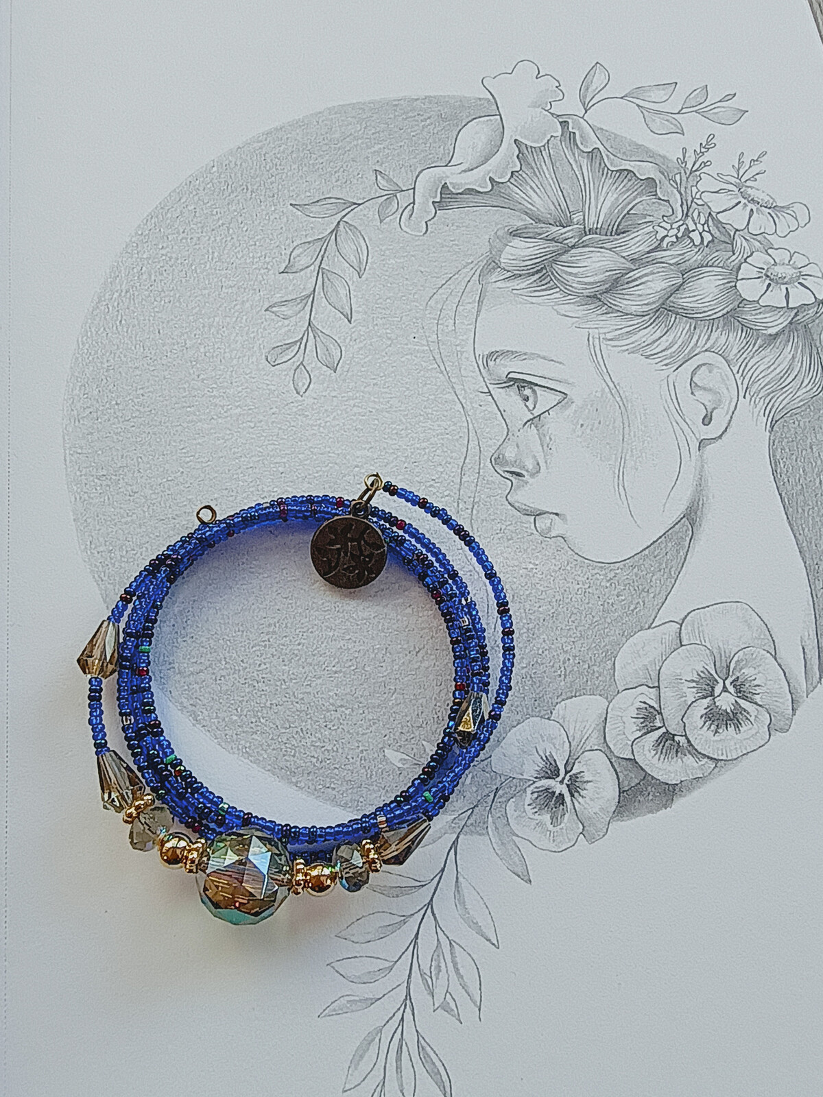 Emada Náramek, 2019, paměťový drát, Atra, 1 ks