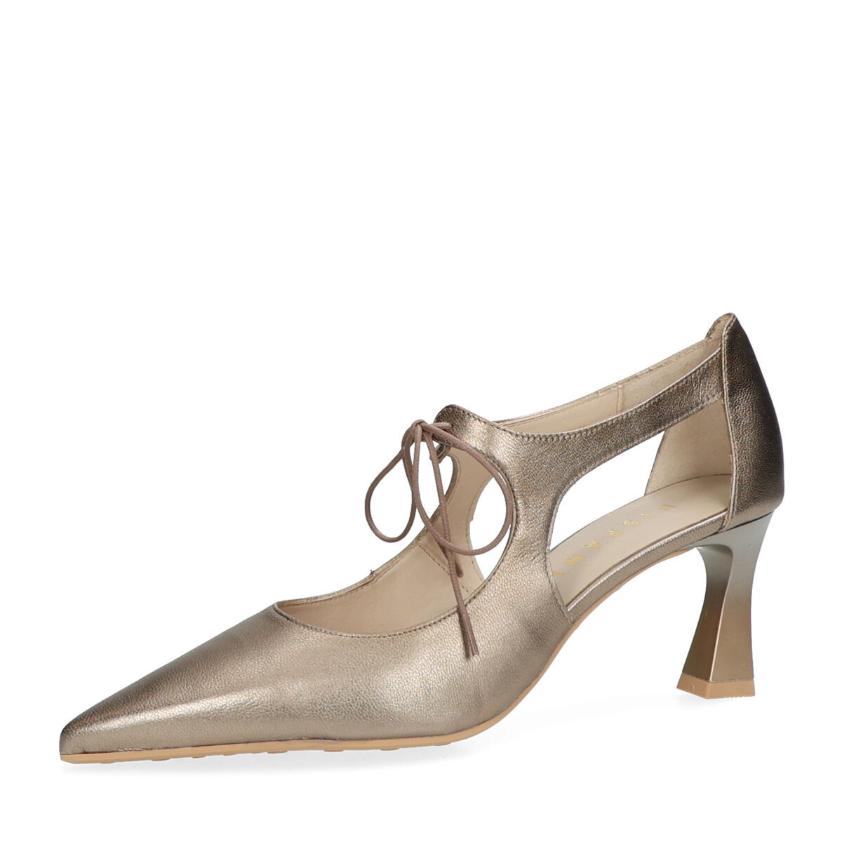 Hispanitas dámské kožené lodičky - zlaté - 36