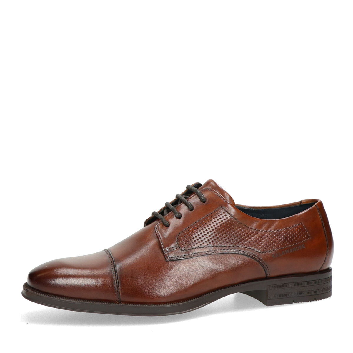 Salamander pánské kožené společenské boty - koňakové - 40
