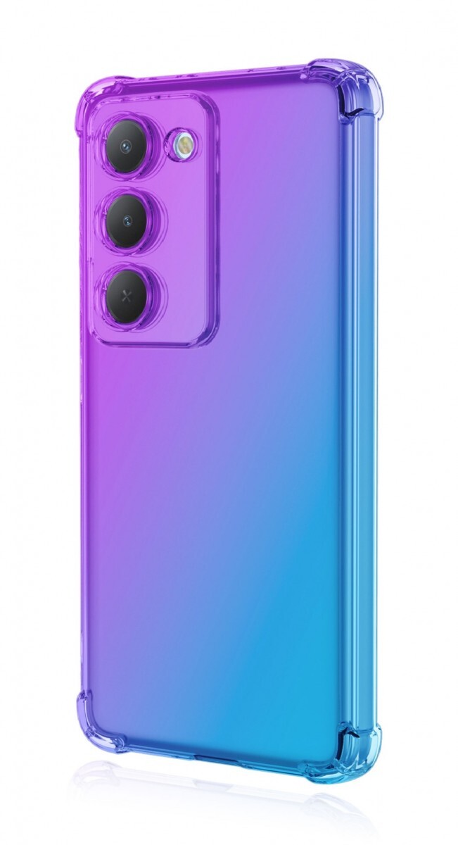 Kryt TopQ Xiaomi Redmi 15 Shock duhový fialovo-modrý 167704