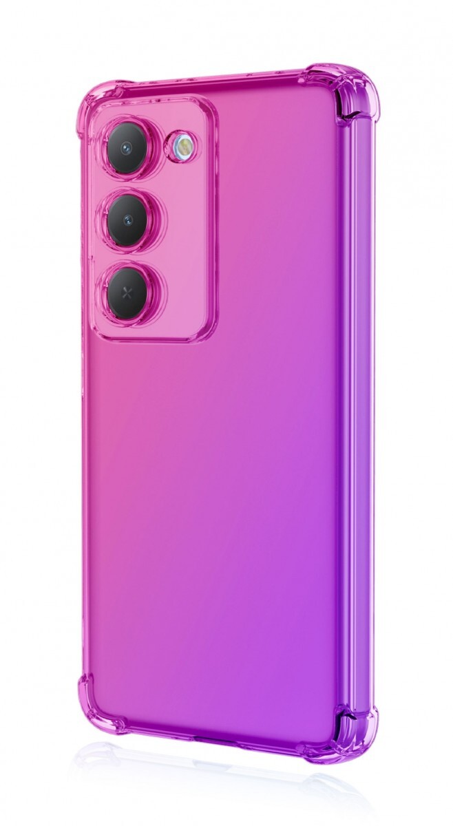 Kryt TopQ Xiaomi Redmi 15 Shock duhový růžovo-fialový 167703