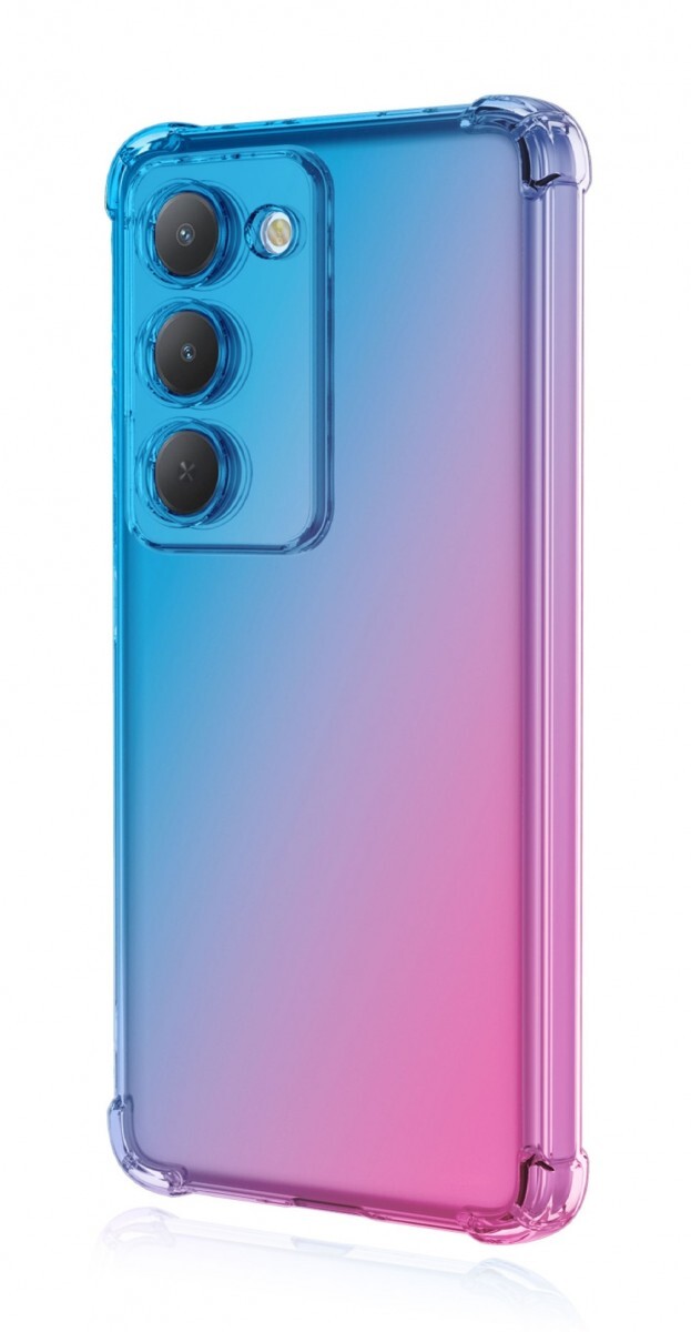 Kryt TopQ Xiaomi Redmi 15 Shock duhový modro-růžový 167702