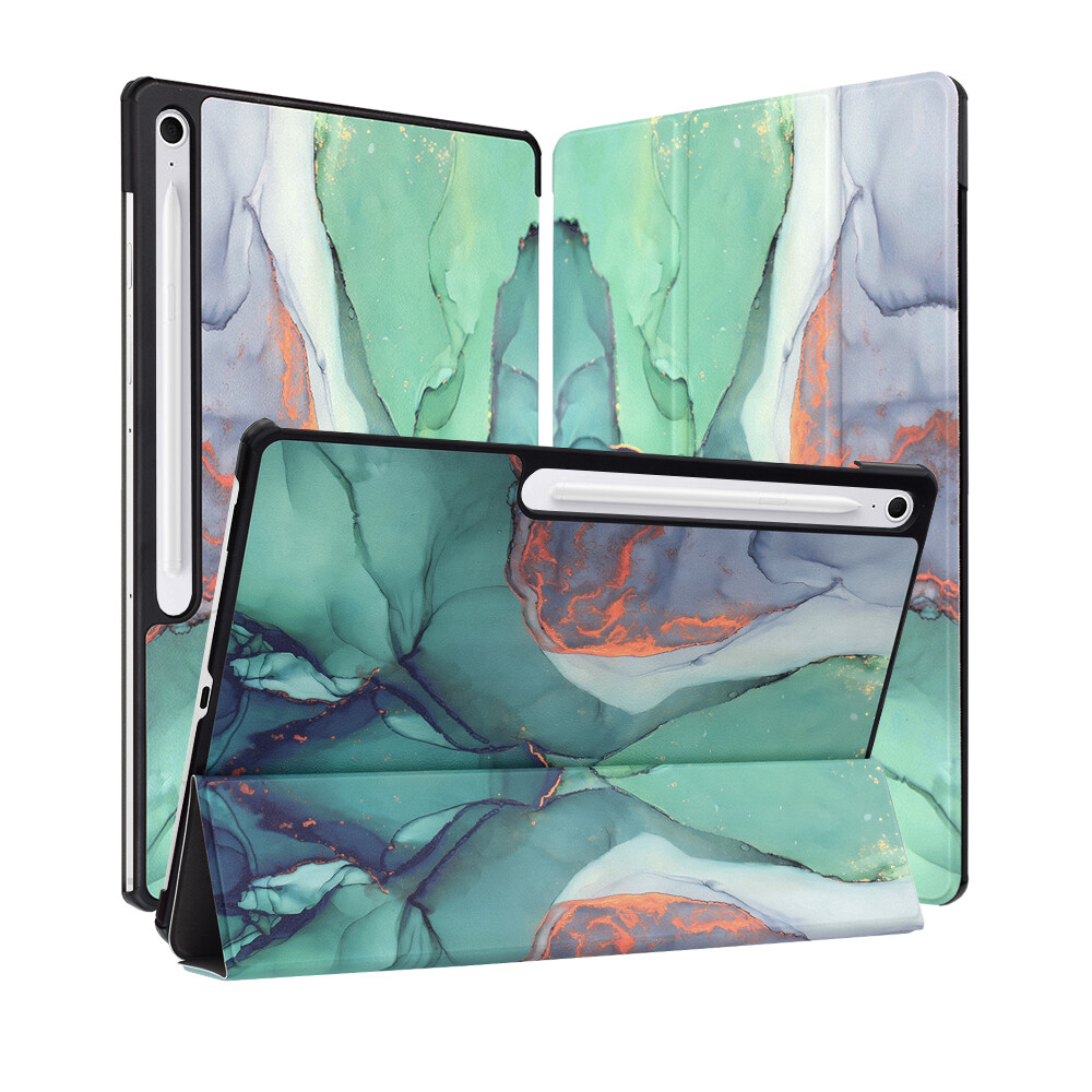 Techsuit FoldPro pro Samsung Galaxy Tab S10 FE Plus zelený Time