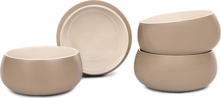 Béžové misky z kameniny v sadě 4 ks, objem 600 ml Terra Luma – Bonami Selection