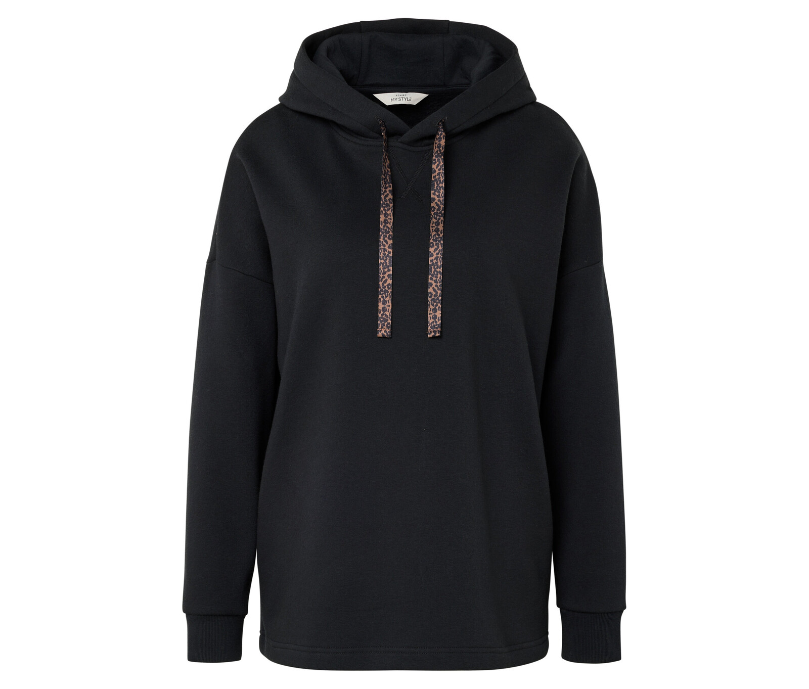 Tchibo - Dlouhá mikina s kapucí - pro ženy - vel. M 40/42 - barva: černá