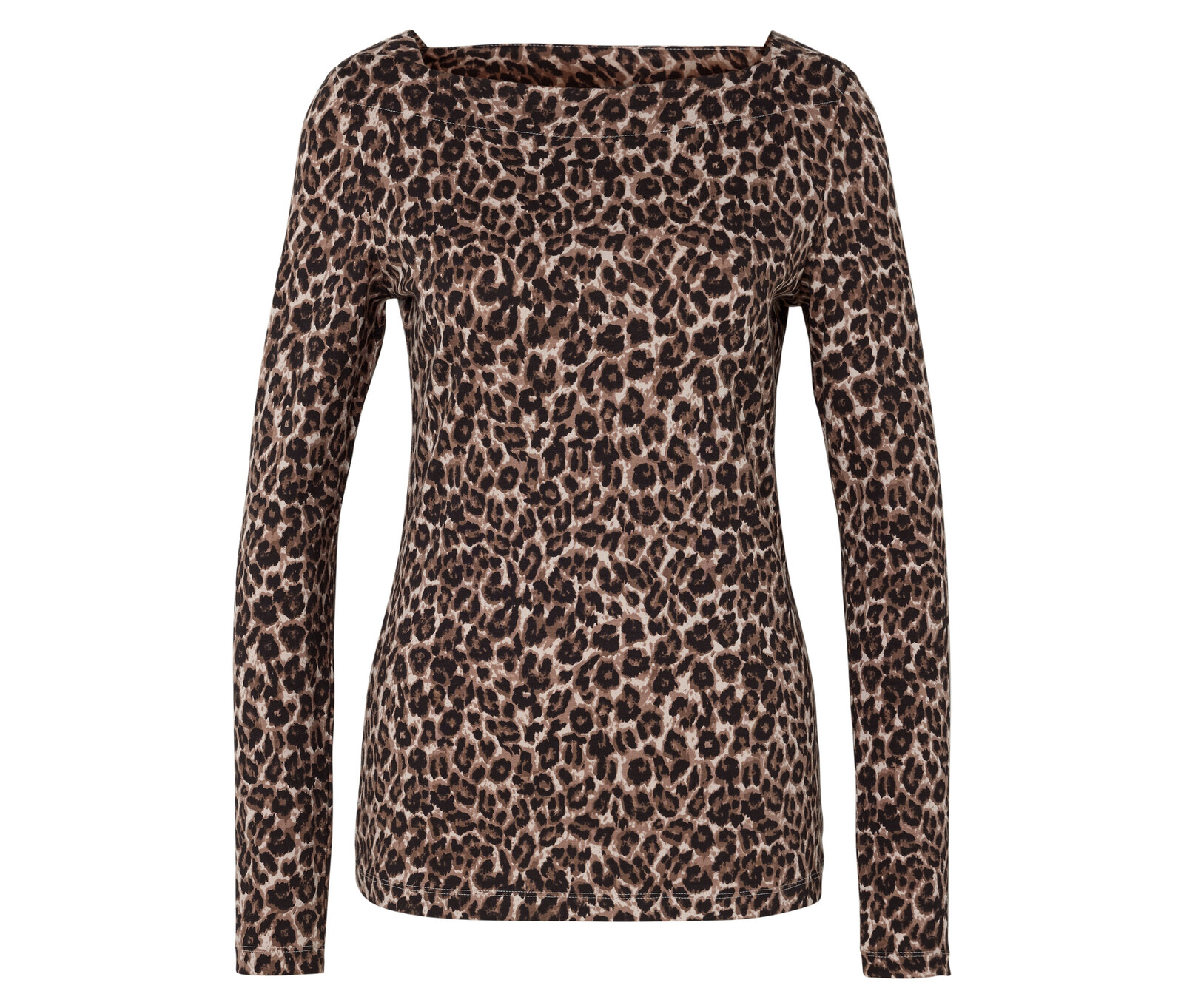 Tchibo - Triko s dlouhým rukávem - pro ženy - vel. XL 48/50 - barva: černá/s potiskem