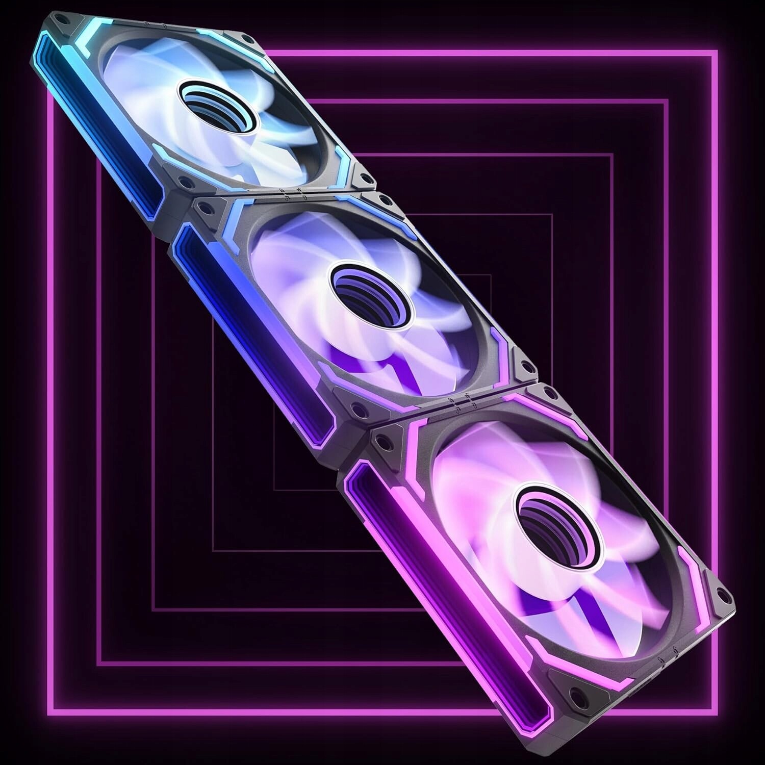 AsiaHorse Cosmiq ventilátor Pc Rgb 120 mm Reverse, 3 ks