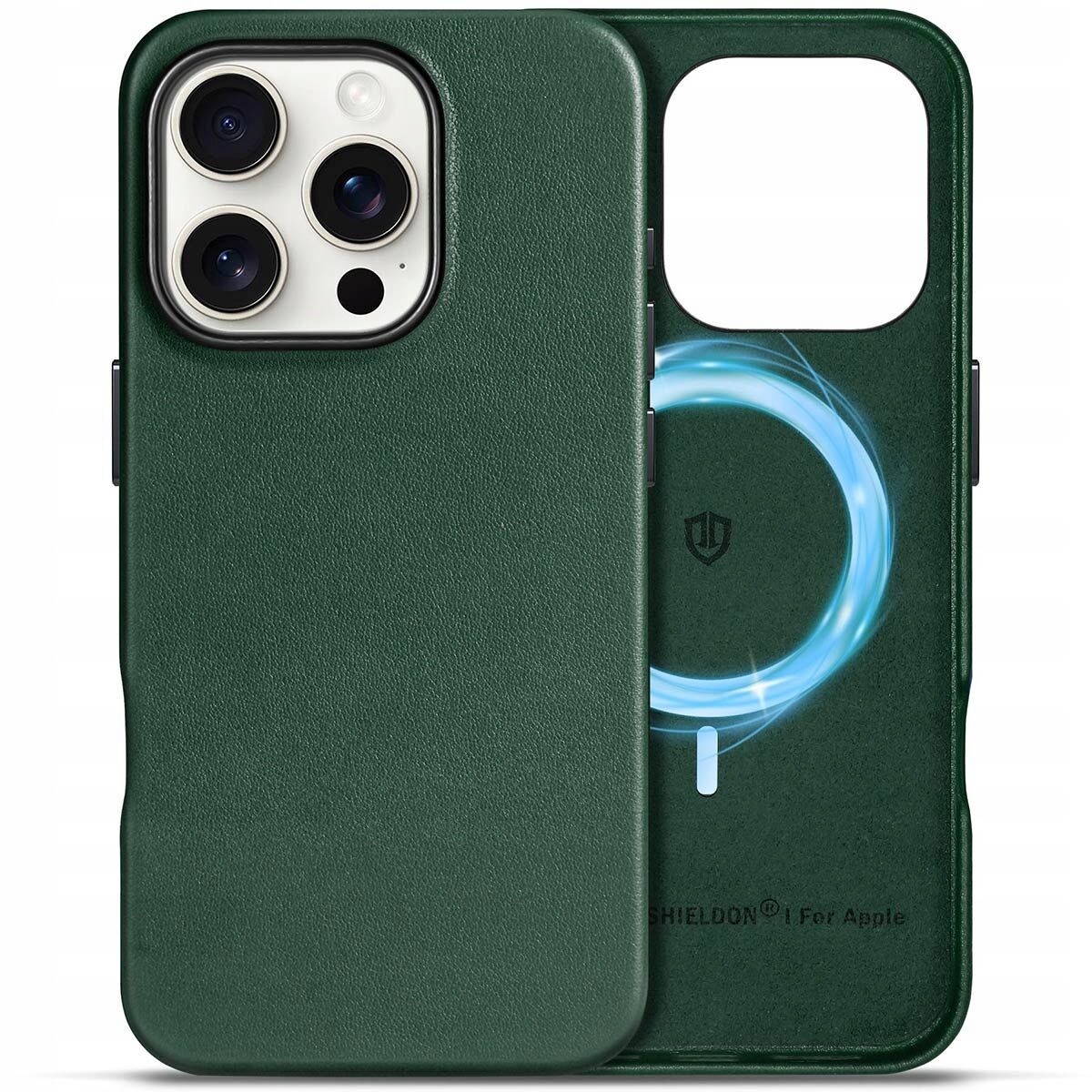 Shieldon přírodní pouzdro Magsafe pro iPhone 16 Pro lahvově zelené zeleň