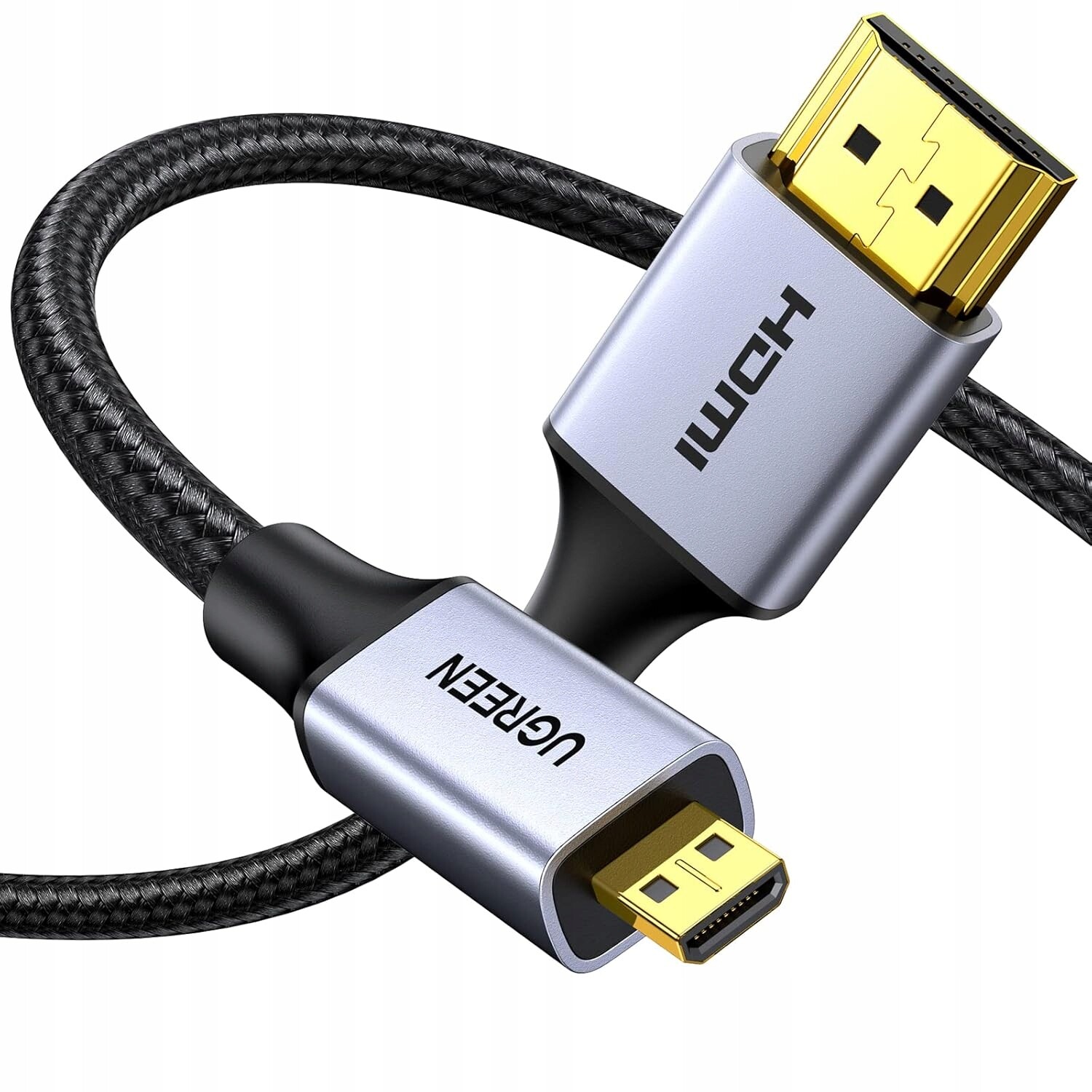 Ugreen Kabel Micro Hdmi na Hdmi 4K 60Hz 18Gbps 2M Fotoaparát Tablet Ultrabook