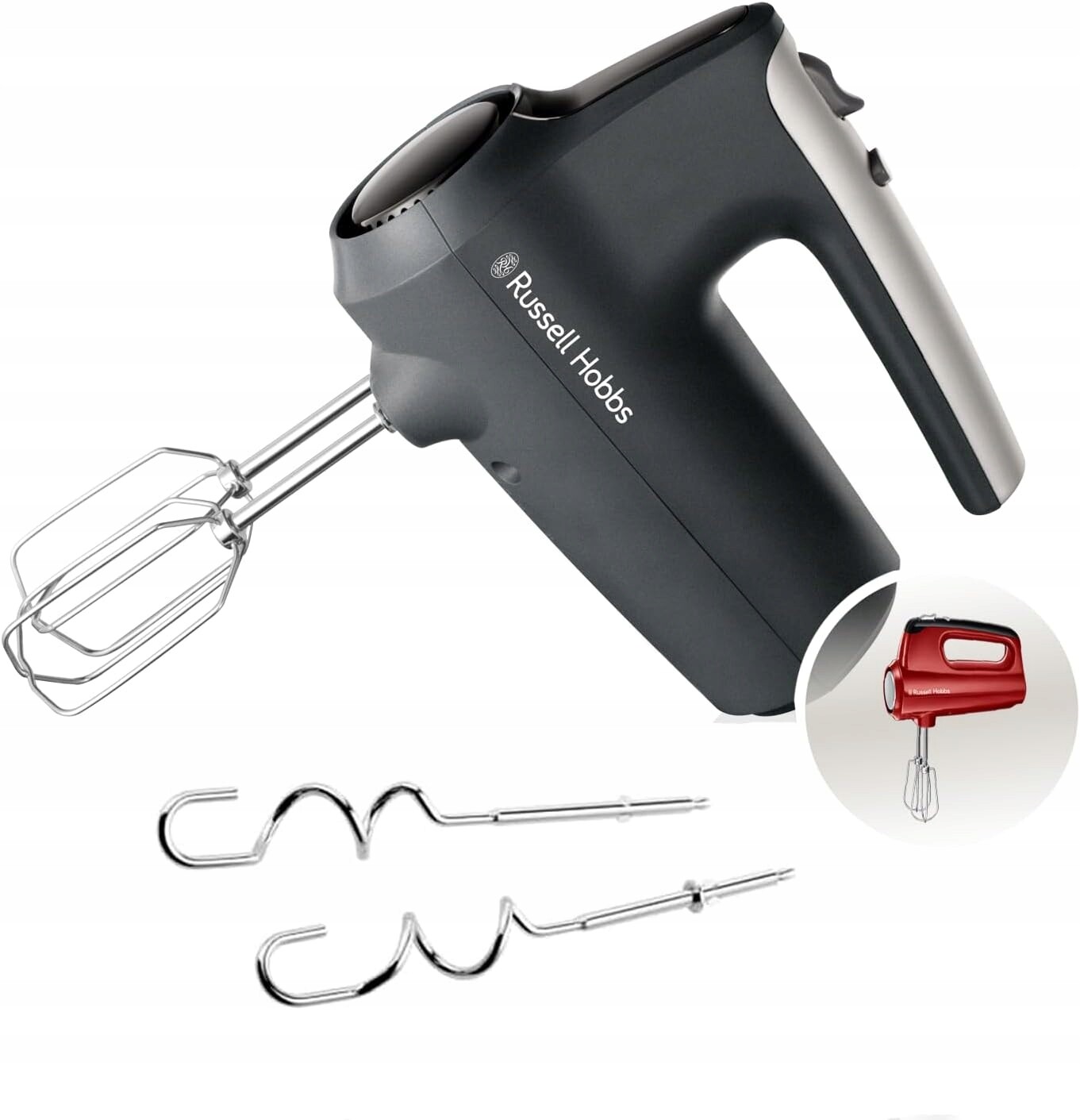 Ruční šlehač Russell Hobbs Desire 350W, 5 rychlostí Turbo, grafitový