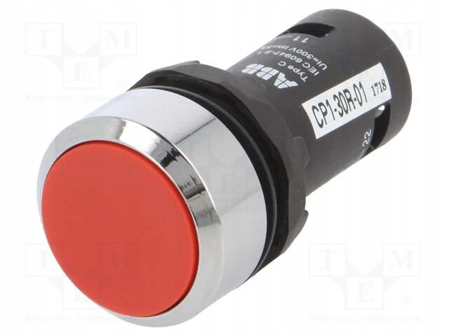 1SFA619100R3041 Stiskací spínač 22 mm Poz.stab 1 Nc červený brak (1