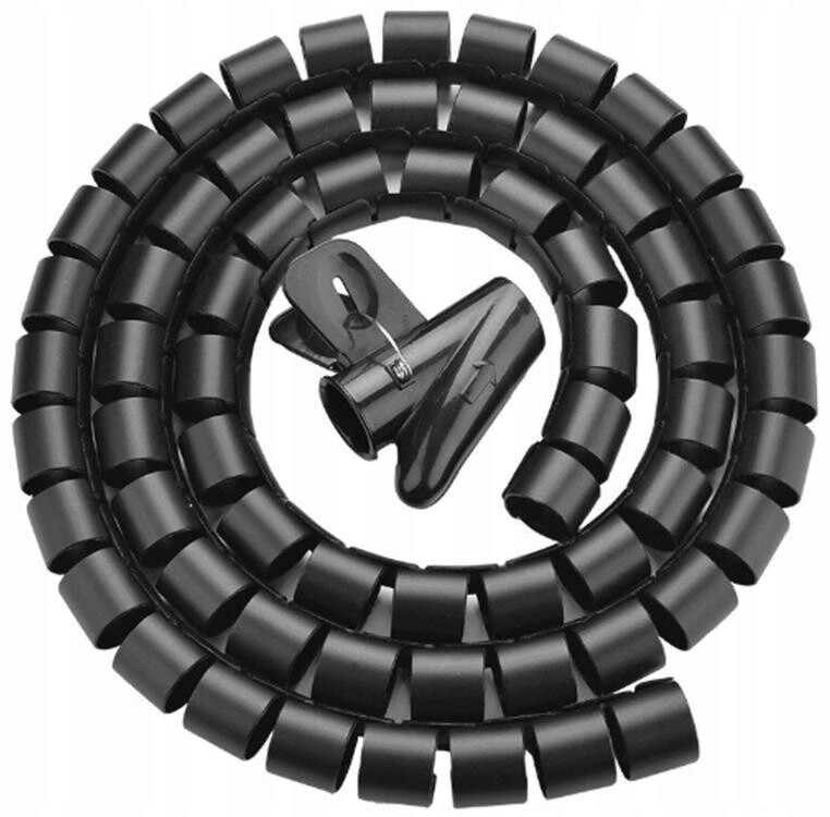 Organizér kabelů Unitek spirálový organizér na kabely, 10 metrů, průměr 22 mm