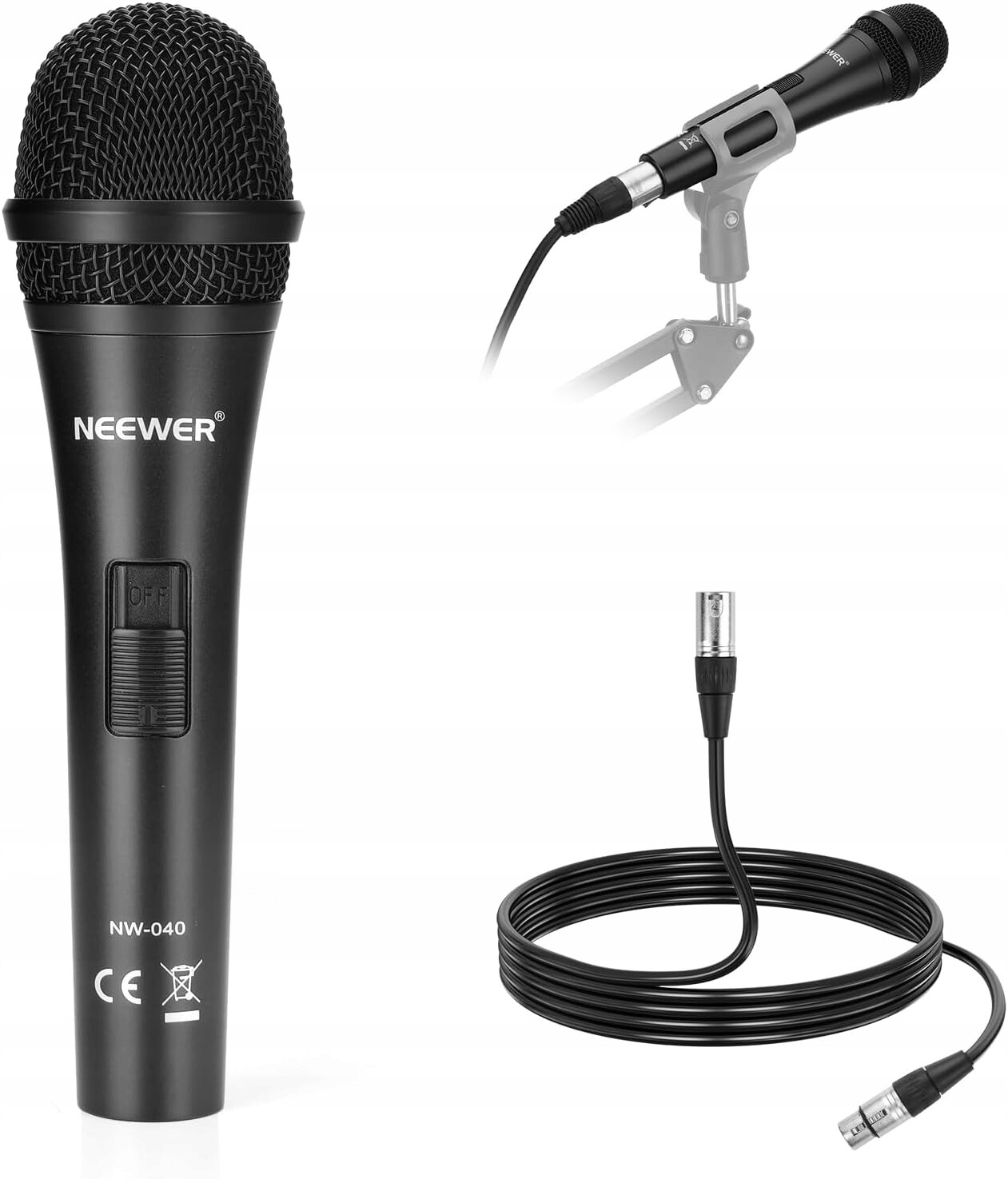 Neewer Kardioidní dynamický mikrofon Xlr Wokal Nástroje Kov NW-040