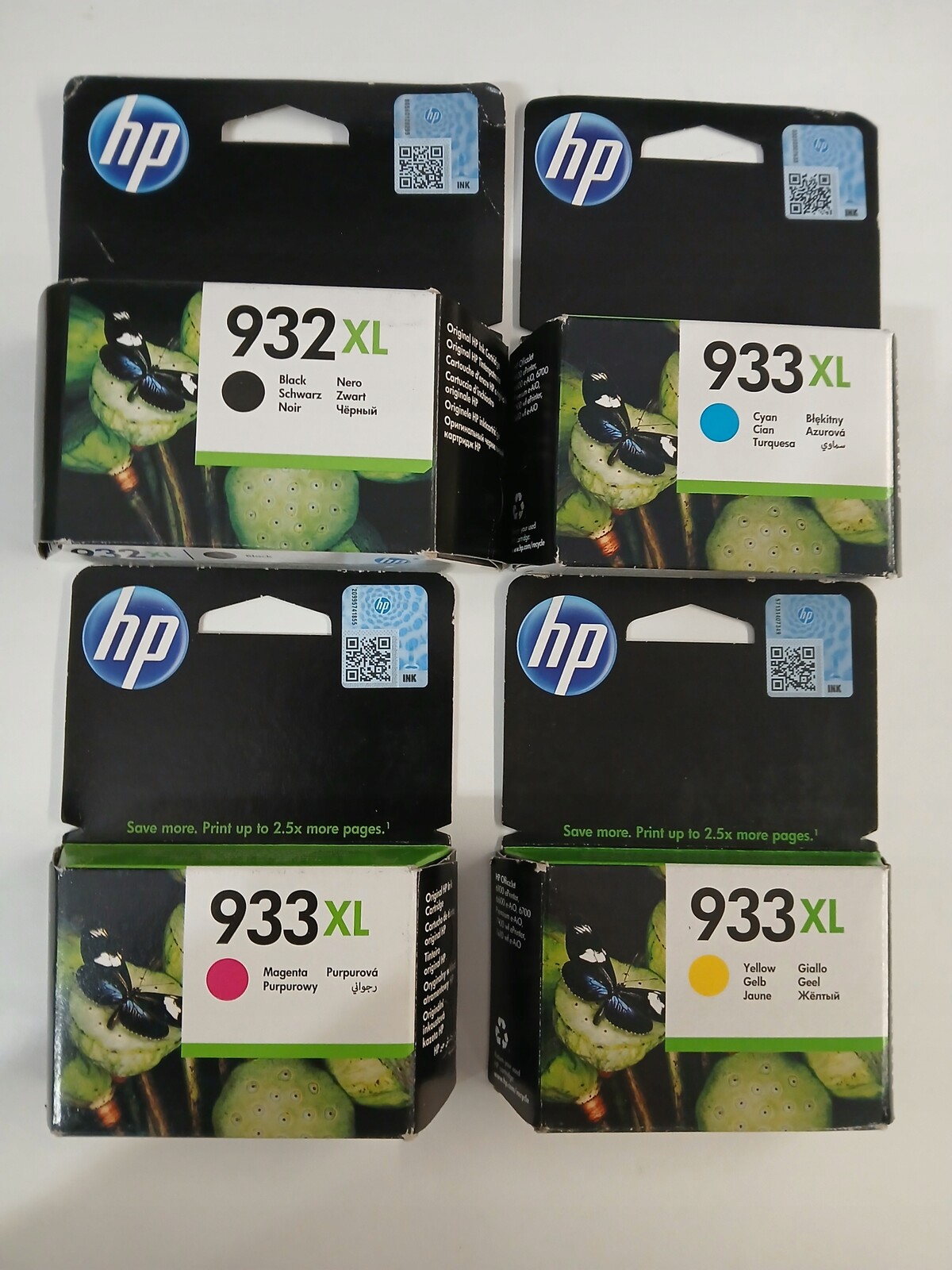 4 x Inkoust Hp 932XL/933XL C2P42AE sada Originál