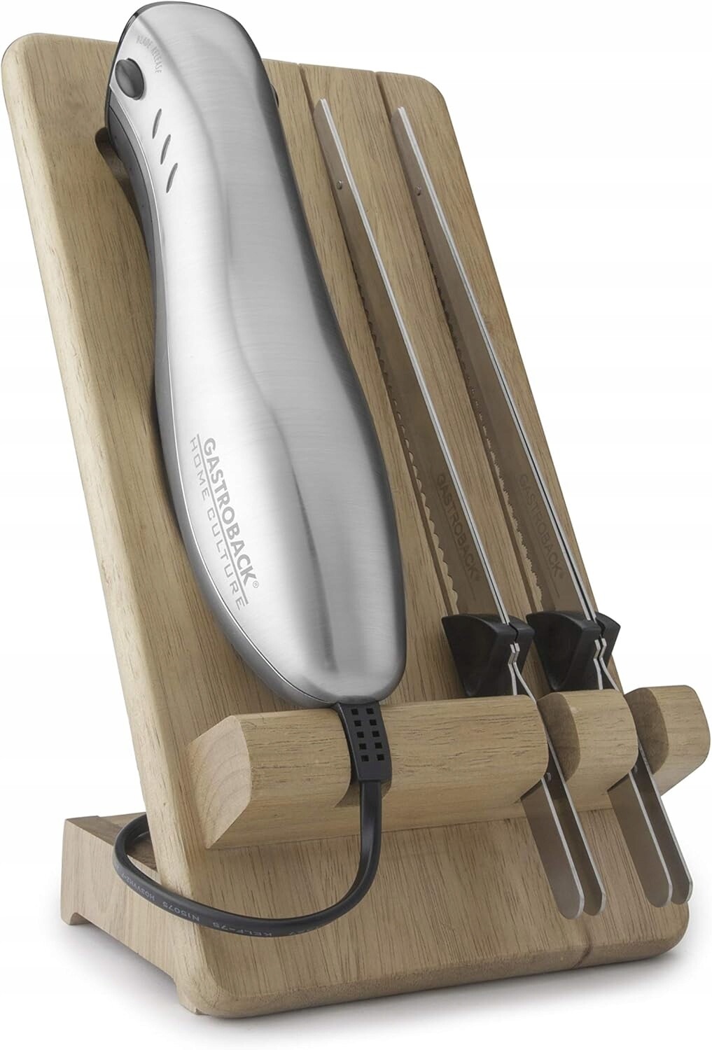 Elektrický Nůž Gastroback 41600 120W, 2 čepele, Inox Touch, stříbrná