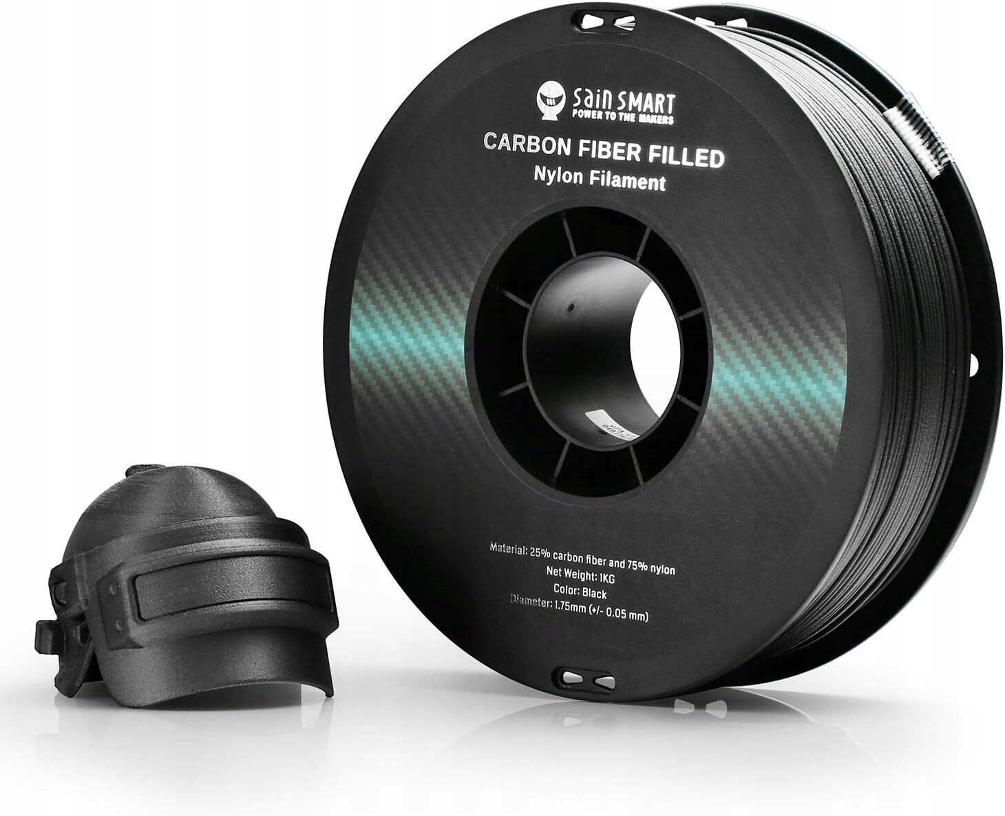 SainSmart ePA-CF filament uhlíkový nylon 1,75 mm černý 1 kg 3D tisk