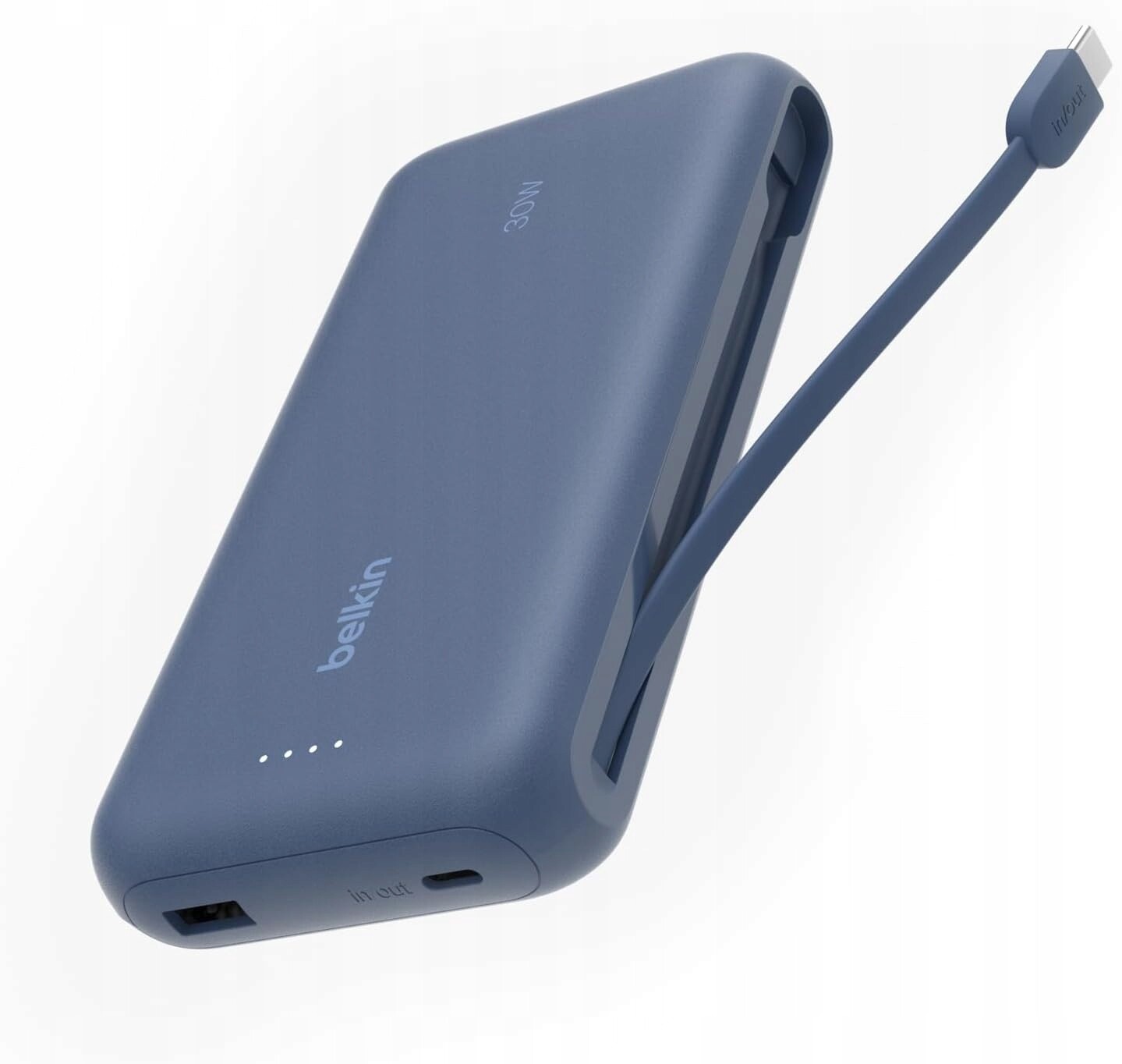 Belkin Powerbanka 20000 mAh Rychlé nabíjení 30 W Integrovaný Usb-c kabel