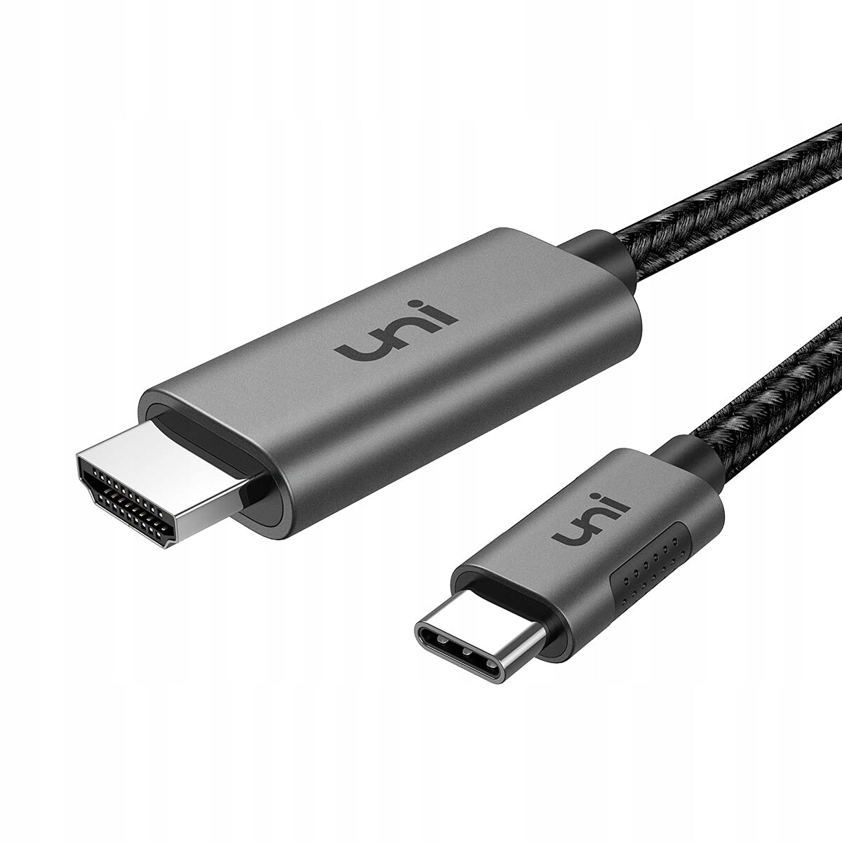 Kabel Usb C na Hdmi 4K 60Hz jednosměrný 1M uni opletený