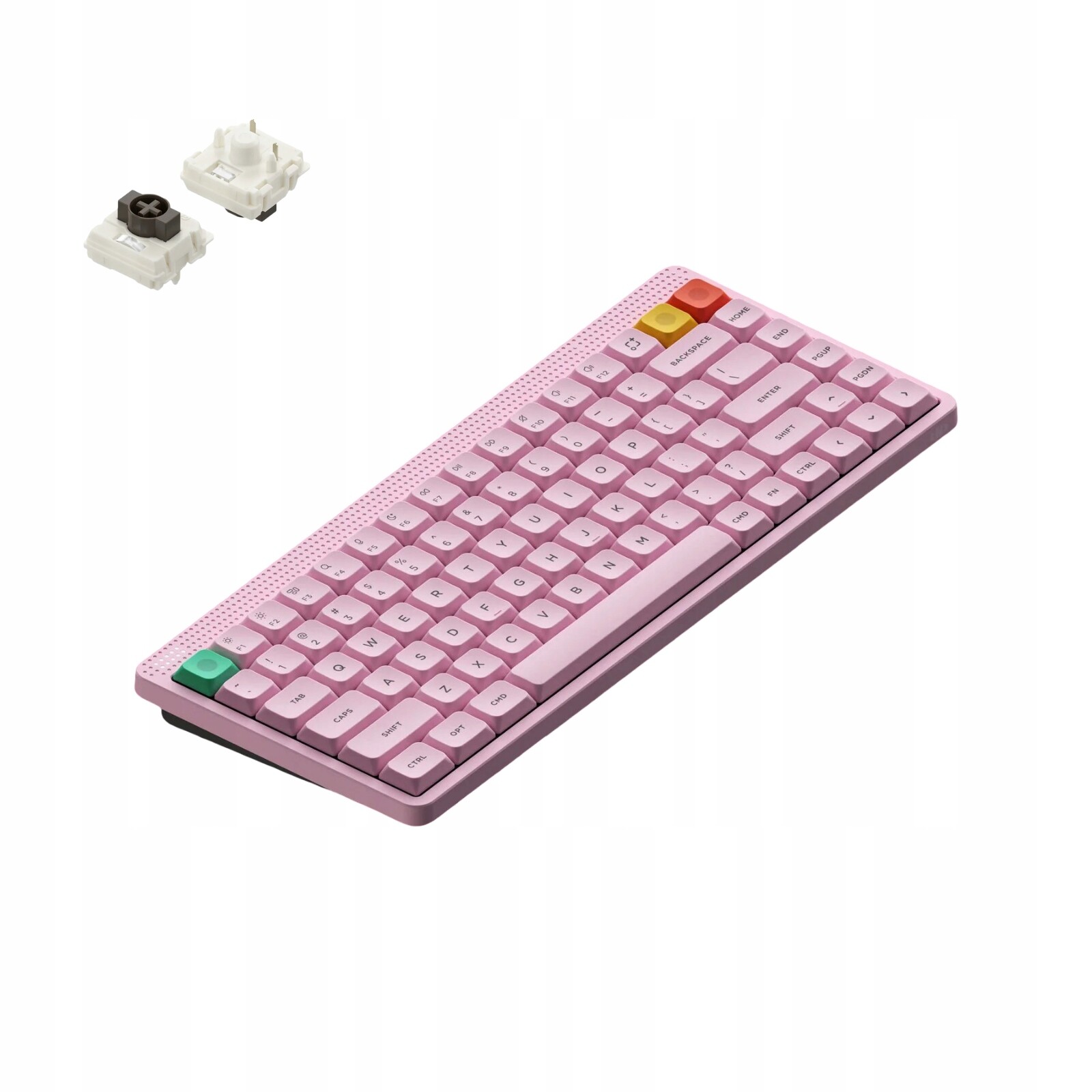 NuPhy Node 75 Bezdrátová nízkoprofilová mechanická klávesnice růžová