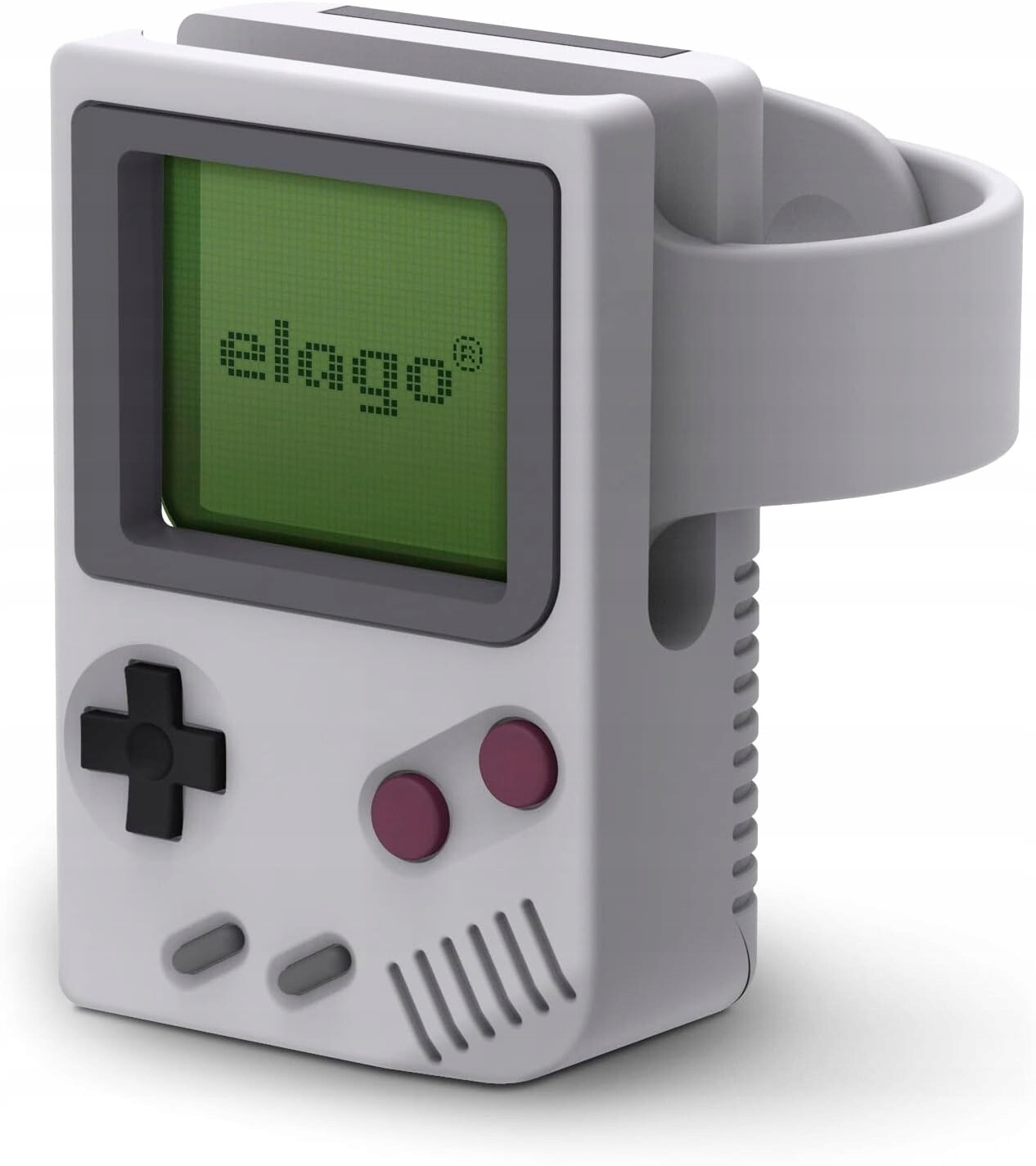 elago W5 Nabíjecí stanice pro držák Apple Watch Vintage Design Šedý Silikon