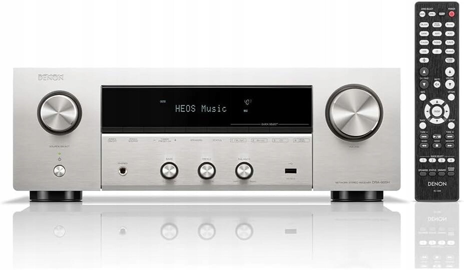 Denon DRA-900H 2.2-kanálový zesilovač 145W 8K Av Vestavěný Heos Stříbrný
