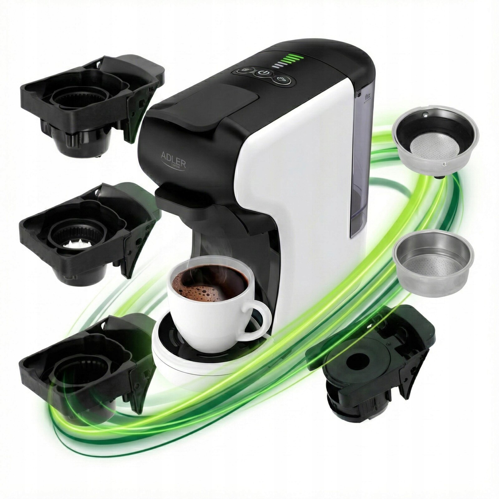 Tlakový Kávovar 11v1 Na Kapsle Nespresso Dolce Gusto Tchibo