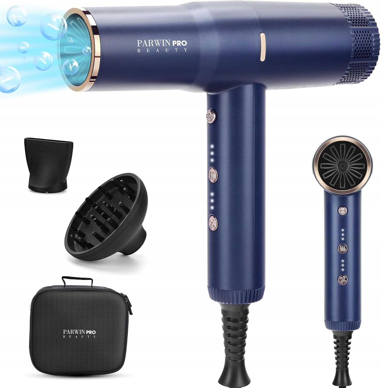 Parwin Pro Bezkartáčová fén rychlé sušení 100M iontů lehká 30m/s