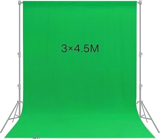 Spardar Zelená obrazovka 3 x 4,5 m fotografické pozadí s tunelem Zelená obrazovka