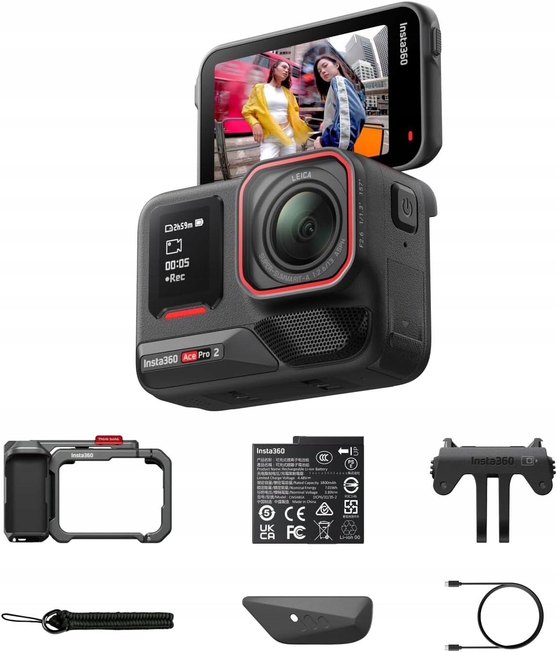 Insta360 Ace Pro 2 Xplorer Bundle 8K Leica vodotěsný senzor 1/1,3