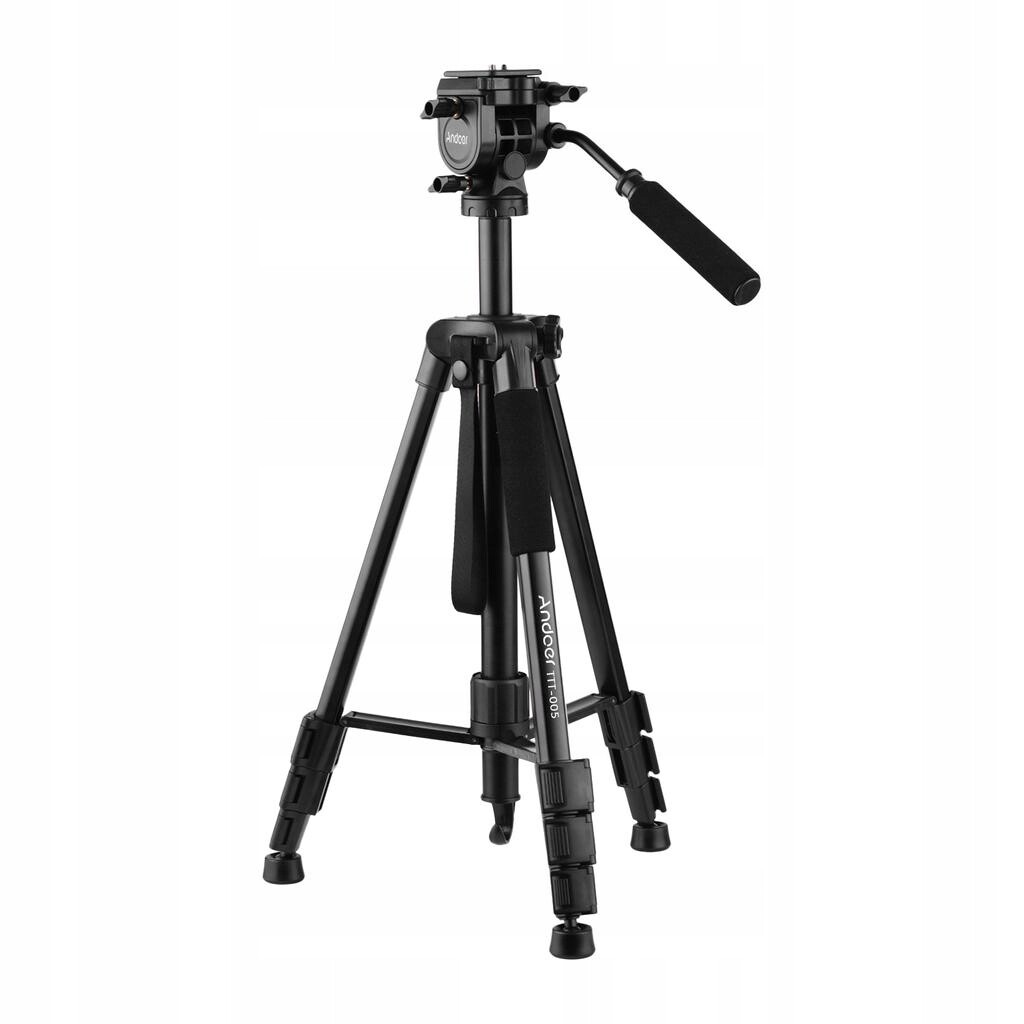 Fotografický Stativ Andoer TTT-005 Tripod S Trojnožkovou Hlavou Pro Fotoaparát