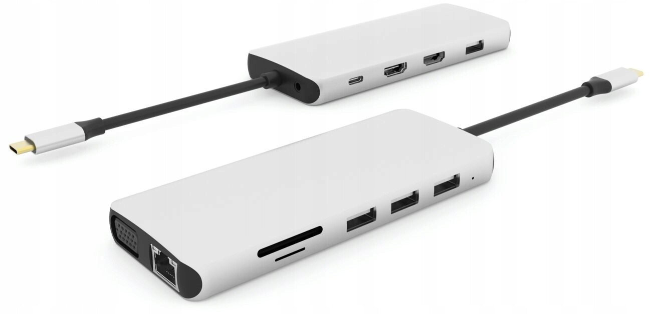 eSTUFF Usb-c 12-v-1 Mobilní Dokovací Stanice, ES623009